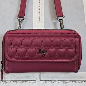 Lug Satin Luxe Love Kickflip Crossbody Wallet - NWOT, Retails For $75